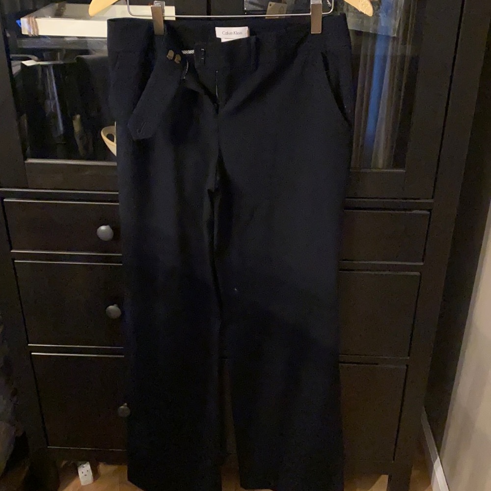 Classic, navy blue dress pants